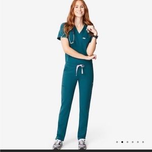 FIGS SET Caribbean blue Catarina & Yola Regular Pants XXS